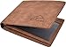 HOPSOOKEN RFID Leather Bifold Wallets Women Men Flipout Slim ID Wallet Trifold (Brown (MID))