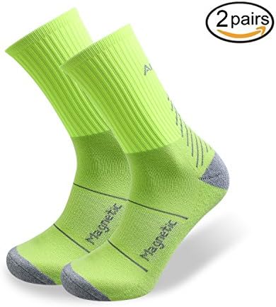 ADLU 2 Pairs Compression Crew Socks for Men&amp;Women,Best for Basketball,Rugby,Baseball,Soccer,Golf,Tennis,Cycling,Running,Athletic Sports–Boost Performance,Blood Circulation&amp;Sports Recovery
