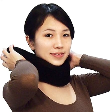 Amazon Co Jp 首サポーター ネックサポーター らくかるネックサポーター ソフトタイプ ネックカラー ブラック ビューティー