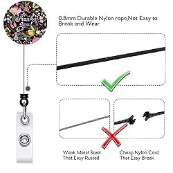 Retractable ID Badge Holder Nurse Badge Reels with