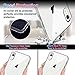 Meidom Case for iPhone XR Crystal Clear Slim Fit with Silicone Bumper and Tempered Glass Back Double Protection Phone Case for iPhone XR (6.1 inch) - Clear