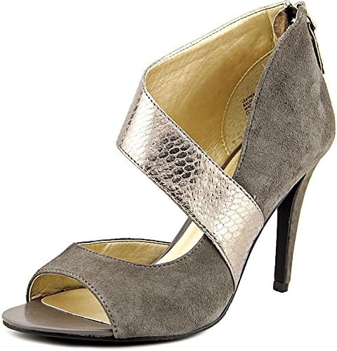Audrey Brooke Glenda Women US 7.5 Gray Peep Toe Heels