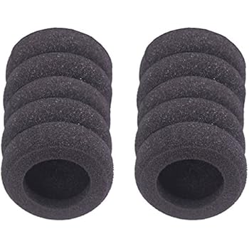 BINGLE Ear Cushions Foam Replacement for Plantronics Supra Plus Encore and Most Standard Size Office Telephone Headsets H251 H251N H261 H261N H351 H351N H361 H361N (10 Pack)(BEC-FM10)