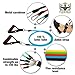 Resistance Bands for Women Men Teens - Home Gym Workout Bands - Non Slip Exercise Band - Girls Fitness Training Resistance Tubes - Physical Therapy Heavy Duty Exercise Bands Set of 11 and Guide Book