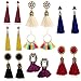 8 Pairs Tassel Earrings for Women Dangle Earrings Tiered Dangle Long Earrings Turquoise Tassel Hoop Fringe Bohemian Fringe Drop Earrings Stud Earrings Valentine's Day Halloween Christmas Birthday