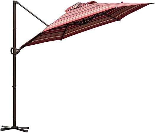 Amazon Com Abba Patio Offset Cantilever Umbrella 9 Feet Outdoor