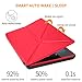 All-New Amazon Fire HD 8 Tablet Case, DTTO Slim-Fit Transformable Multi-Angle Stand Cover Case for Amazon Fire HD 8 (7th Generation, 2017 Released only) with Auto Sleep/Wake, Punch Red