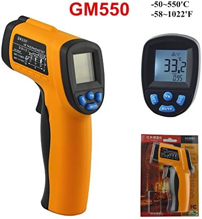 Ir Thermometer Digital Non Contact Infrared Thermometer Temperature Measurement Instruments Pyrometers 'C/'F Unit GM550