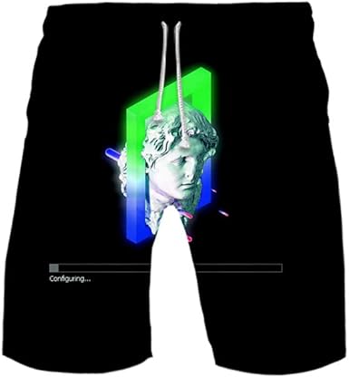 vaporwave swim trunks