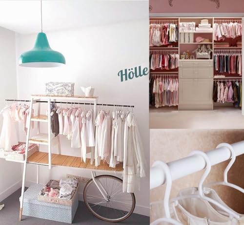 Clothes Hangers Children's Clothes Hangers Pack of 36 | 27 cm length, non-slip and space-saving - ideal for baby clothes, children's clothing, wardrobe and storage