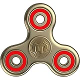 MUPATER fidget spinners, EDC spinner fidget toys, tri-spinner fidget toy relieves your ADHD, anxiety, and boredom (Gold )
