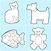 BeadTin Neon Bright Mix Pet Parade Shaped Plastic Pony Beads (2oz)