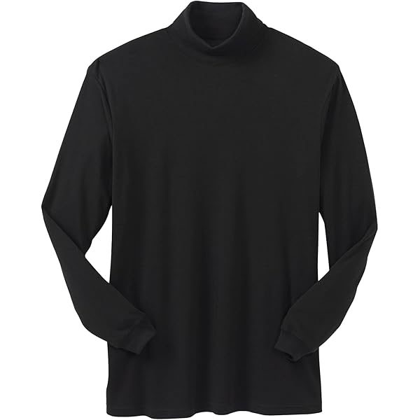 KingSize Men's Big & Tall Mock Turtleneck Long-Sleeve Cotton