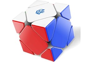 GAN Skewb Magnetic Speed Cube with 8 Magnets, 90° Corner Cutting GES PRO Design, Travel Games Holiday Birthday Gifts for Kids