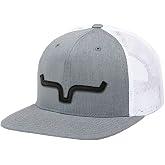Kimes Ranch ATG Cap Leather Thick Die-Cut Horns Embroidered Patch Adjustable Snapback One-Size Hat