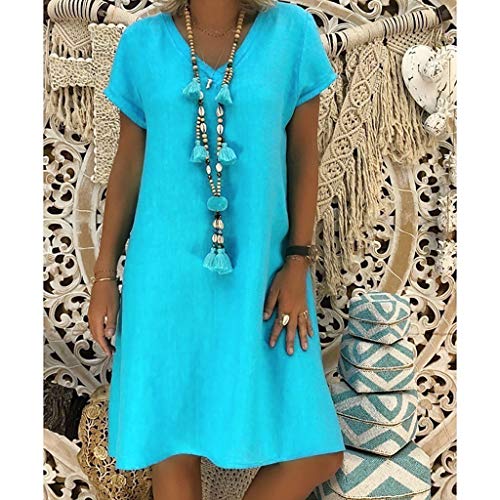 2 SADUORHAPPY+Summer+Dress+Ladies+T+Shirt