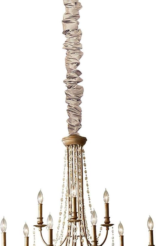 Putty Silk Chandelier Chain Cover with Velcro Closure 6 ft long Amazon