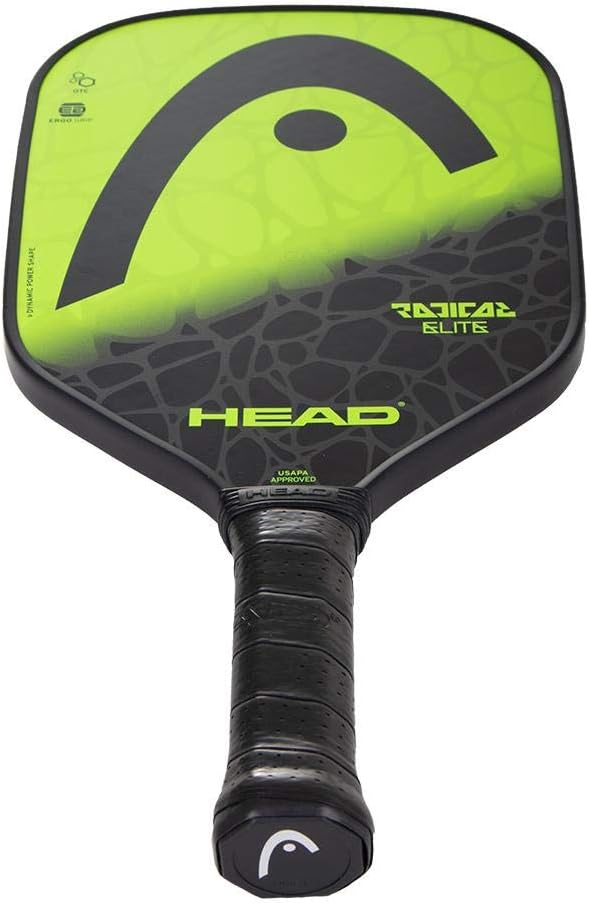 HEAD Fiberglass Pickleball Paddle - Radical Elite Paddle w/ Honeycomb Polymer Core & Comfort Grip : Sports & Outdoors
