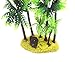 M2cbridge Plastic Coco Tree Aquarium Coconut Plants Palm Tree for Fish Tank Aquarium Decor （2pcs）