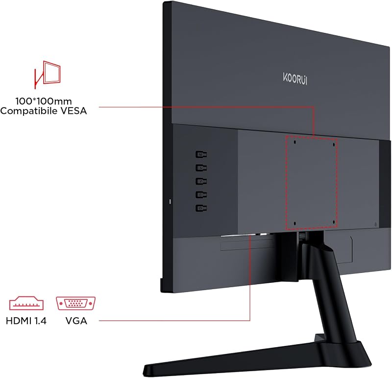 Gaming Monitor 24" 170Hz PC Schermo FHD Adaptive Sync, HDMI 1.4