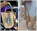 Starbucks New Logo Canvas Anywhere Tote Bag, Shopping Lunch Bag Limited Edition Authentic (Khaki)
