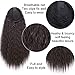 Stamped Glorious 22 Inch Long Curly drawstring ponytail Clip in Ponytail Extension Synthetic Corn Wavy Ponytail Hair Pieces for Women(4#)