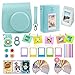 Fujifilm Instax Mini 9 Camera Accessories Bundle, ICE Blue Instax Mini Case, 14 PC Kit Includes: 2 Photo Albums, Color Filter, Selfie Lens, Magnets + Hanging + Creative Frames, 60 Stickers, Gift Set