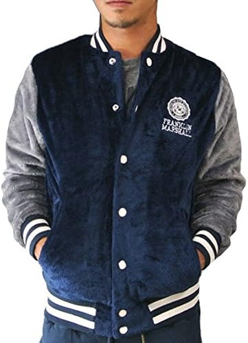 Amazon Fm 4133 L Navy 167 フランクリンマーシャル Franklin Marshall フランクリンマーシャル スタジャン メンズ ブランド ボアフリース 起毛 コート ジャケット 通販