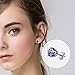 Rtimer Platinum Plated Womens Stud Earrings Birthstone Earring,5mm 12 colorway (Amethyst)