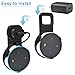 Outlet Wall Mount Hanger Holder Stand for Home Voice Assistants (2nd Generation Only) Without Mess Wires Or Screws, Plug in Study, Kitchen, Bedroom, Bathroom. (2pcs, Black)