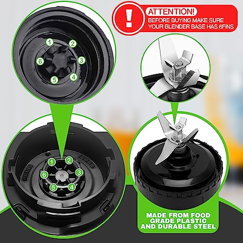 Ninja Blender Cups Replacement Blades 6 Fin Ninja Replacement Blades