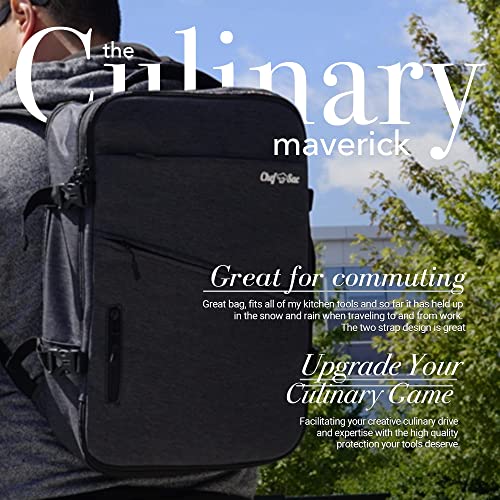 Chef Knife Bag Backpack Set with Knife Roll Knife Case with 40