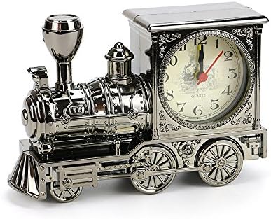 Antique train alarm clock / European and American bronze alarm clockclock,Black gold