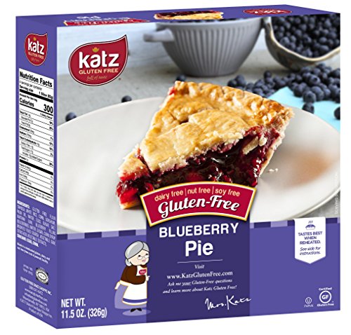 Katz Gluten Free Personal Size Blueberry Pie | Dairy Free, Nut Free, Soy Free, Gluten Free | Kosher (6 Packs of 1 Pie, 11.5 Ounce Each)