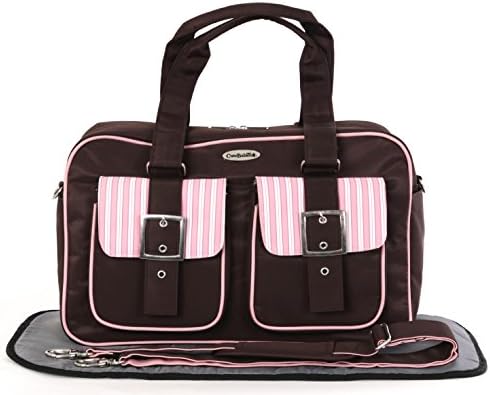 Cutebabies Comfort Tote - Baby Diaper Bag for Mom, Purse Design Waterproof with 5 Pockets, 6 Inside Compartments, Adjustable Long Strap and Changing Pad Included