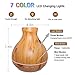 550ml Essential Oil Diffuser Large Room, ZUJOE Quiet Ultrasonic Wood Grain Aroma Diffuser, Cool Mist Humidifier with Waterless Auto Shut-Off, 7 LED Light Colors and Timer for Living Room Bedroomthumb 2