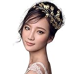 ThyWay Fashion Gold Tone Leaf Headwear Headdress For Women Girls Bridal Wedding