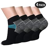 Sport Plantar Fasciitis Compression Socks Arch Support Ankle Socks - 4/7 Pairs