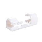 Self-Adhesive Cable Clips CAT 6 Ethernet Cable Organizer Drop Wire Holder Organization Cord Management Solution, 0.27 inch, White x 20