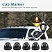 Partsam Smoke Cab Lights Amber LED Top Roof Running Clearance Marker Light 15442 Assembly w/Wiring Pack Compatible with F150 F250 F350 1999-2016 Super Duty Pickup Trucks
