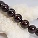 Justinstones Natural Red Garnet Gemstone 8mm Round Beads Stretch Bracelet 7 Inch Unisex