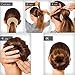 QY 3PCS Hair Mesh Chignon Donut To Make Hair Bun Best Age Reducing Solution, Small Medium And Large Size, Light Beige Color