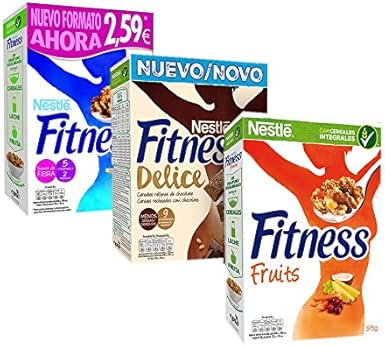Cereales Fitness - Natural (450 g) + Con Frutas (375 g)+ Relleno ...