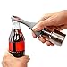 Pepper Mill and Bottle Opener, Salt or Pepper Grinder, Brushed Stainless Steel with Ceramic Grinding Mechanism, Salt and Pepper Shakers with Adjustable Coarseness Setting, Cleaning Brush By Er&Maks