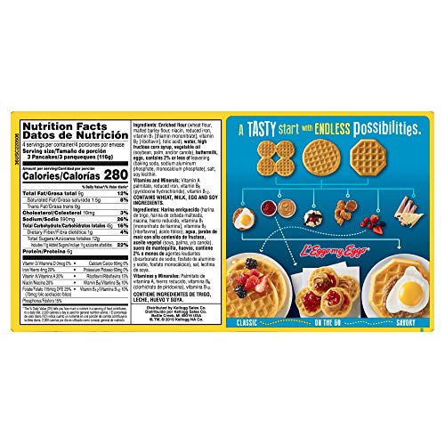 KELLOGG'S EGGO Eggo Buttermilk Pancakes Box, 16.39 oz (frozen) - Thumbnail 4