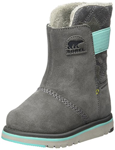 Sorel Girls' Children's Rylee Camo Mid Calf Boot, Quarry/Dolphin, 11 M US Little Kid