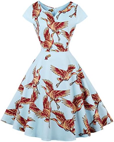 LaceLady BoatNeck Vintage Sleeveless Tea Dress with Belt Pleated Swing Party