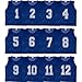 Athllete Set of 12- Scrimmage Vest/Pinnies/Team Practice Jerseys with Free Carry Bag. Sizes for Children, Youth, Adult and Adult XXL (Navy Blue Numbered, Small)