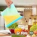 Reusable Silicone Food Storage Bags ,Yeeone 17 Pack Food Grade Airtight Seal Versatile Preservation Bags for Sandwich, Snack, Vegetable, Liquid, Meat, lunch, fruit, Freezer Containers