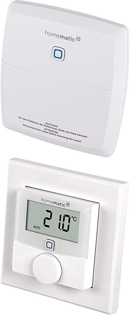 Homematic IP Switch Actuator for Heating Systems and Wall Thermostat with Humidity Sensor